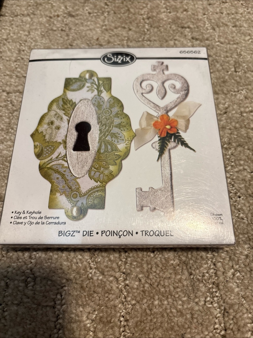 KEY & KEYHOLE SIZZIX DIE #656562